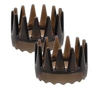 NIYANGLE 2pezzi Pettine Rotondo per Capelli in Plastica Pettine per Lavare i Capelli Massaggiatore per Capelluto Spazzola Massaggiante Autopulente Massaggiante Guasha Strumento per Massaggi