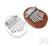 NIYANGLE 2pezzi Pianoforte Dita Kalimba Piccolo Pianoforte Otto Toni Strumento Musicale Portatile Mini Ciondolo Kalimba per Feste per Principianti Leggero e Resistente per Uso Quotidiano