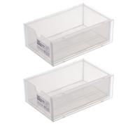 NIYANGLE 2pezzi Portaoggetti Impilabile in Scatola Portaoggetti Impilabile Per Cancelleria Per Ufficio e Casa Organizza Penne Gomme Gioielli e Altri Piccoli Oggetti