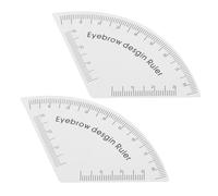 NIYANGLE 2pezzi Righello Guida per Sopracciglia in Pvc Strumento per Misurazione e Disegno del Trucco Riutilizzabile e Durevole per Mappatura Precisa delle Sopracciglia
