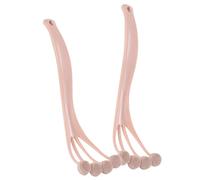 NIYANGLE 2pezzi Scrubber per Corpo in Silicone Spazzola da Bagno Manico lungo Scrubber Portatile per Schiena Spazzola per Doccia Esfoliante Pratica per Pulire e Lavare Tutte le Parti del Co