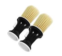 NIYANGLE 2pezzi Spazzola per Pettine da Barbiere con Testina Staccabile Applicatore di Polvere per Pulizia dei Capelli Massaggio del Capelluto Uso Domestico Salone