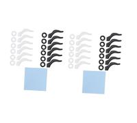 NIYANGLE 2sets Accessori Antiscivolo Per Occhiali Silicone Include Coperchi e Ganci Per Orecchio Per Sport e Attività Fisica Coperchi Rotondi Ganci Grandi Panno Per Pulizia