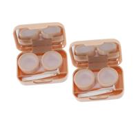 NIYANGLE 2sets Custodia Porta Lenti Contatto Portatile Contenitore Per Lenti Contatto Da Viaggio Scatola Per Tenuta Stagna Piccolo Organizer Per