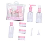 NIYANGLE 2Sets Spray Viaggio Rosa Contenitori Portatili per Shampoo e Lozioni Erogatori Stagna per Cosmetici