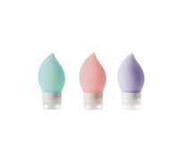 NIYANGLE 3 Pezzi Bottiglie Liquidi Silicone per Viaggi Contenitori per Toiletries Ricaricabili per Shampoo Lozioni e Saponi