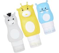 NIYANGLE 3 Pezzi Bottiglie Silicone Ricaricabili per Cosmetici Bottiglie Viaggio Impermeabili e Portatili per Saponi Liquidi per Viaggi e Attività All