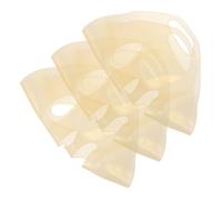 NIYANGLE 3 Pezzi Coprimaschera in silicone Copertina mascherine maschere in silicone maschera per la copertura facciale Gel D'oro