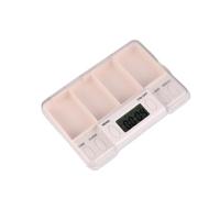 NIYANGLE 3 Pezzi Di Medicina Del Promemoria Elettronico Scatole Per Tablet Organizzatore Di Medicine Portapillole Quotidiano Portatile Fortino Porta Bianca