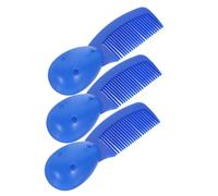NIYANGLE 3 Pezzi Pettine a manico sferico districante pettine portatile mini pettine per la borsa piccolo pettine per borsa pettini districanti pettini per le donne plastica Blu