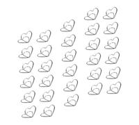 NIYANGLE 30 Pezzi Clip Cuore in Metallo Argento per Foto e Segnaposto Fermagli da Tavolo Portamemo Decorativi per Feste Matrimoni Ristoranti e Uffici Porta Note e Biglietti Eleganti e