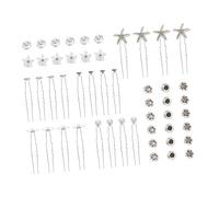 NIYANGLE 30 pezzi Fermagli Spirale e Fermagli U per Sposi Eleganti Accessori per Acconciature Matrimonio con e per Sposa e Damigelle