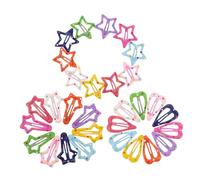 NIYANGLE 30 Pezzi forcina per la stella taglia i mollette a stella Accessori per stellari Accessori per per ragazze fermagli per decorativi