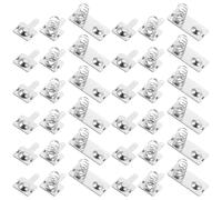 NIYANGLE 30 Set Set per Portabatterie Aaa in Metallo Argento, Compatibili Giocattoli Elettronici, Riducono la Perdita di Energia e Garantiscono Alta Affidabilità