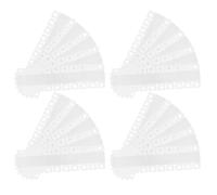 NIYANGLE 360 pezzi Linguette Adesive Trasparenti per Esposizione Etichette Autoadesive con Foro Rotondo per Appendere Prodotti al Dettaglio Ganci in Plastica Resistenti e Facili da Usare