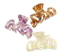 NIYANGLE 3pezzi Clip Per Capelli Grandi Fermagli Griffe Per Capelli Fermagli Per Donne e Ragazze Confezione Da Realizzati in Materiale Robusto Non Sbiadiscono e Resistono Lungo Uso