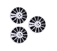 NIYANGLE 3pezzi Nail Art Decoration Rotella Per Manicure Drill Con Diametri Accessorio Per Unghie Eleganti e Uniche Per Donne e Ragazze