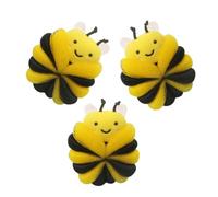 NIYANGLE 3pezzi Spugna da Bagno Forma di Ape per Ragazzo Ragazza Morbida e Delicata Generatrice di Schiuma Abbondante Design Colorato Forma di Cartone Animato per Giocattoli da Bagno