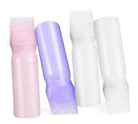NIYANGLE 4 Pezzi Bottiglie Applicatrici per con Pettine Bottiglie per Colorazione Dei Facili Usare Riutilizzabili Con Capacità per e Shampoo