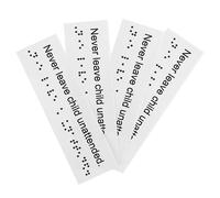 NIYANGLE 4 Pezzi Braille per Esterna per Persone Non Vedenti Accessibilità e Sicurezza Spazi Pubblici