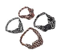NIYANGLE 4 Pezzi fascia da yoga cerchietto per il trucco fascia elastica fasce per lo yoga copricapo da ragazza fasce elastiche per bambina copricapo della ragazza poliestere