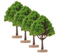 NIYANGLE 4 pezzi Miniature Alberi da Strada Modellino per Tavolo Sabbia Paesaggio Micro Vegetazione Decorazione Artistica Realistica per Diorama e Presepe
