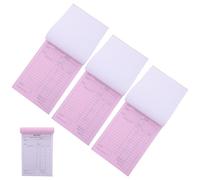 NIYANGLE 4 Pezzi Quaderno degli Ordini 2 Parti senza Carbonio in Carta per Piccole Imprese con Funzioni di Risoluzione Controversie e Tracciamento Ordini per Boutique Artigianali