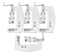 NIYANGLE 4 Pezzi Strumento per Nodi da Pesca in Acciaio Inox, Portatile | Ganci e Filo, Resistente All’esterno, Facile da Imparare, Portachiavi Incluso, Colore Argento