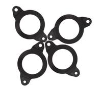 NIYANGLE 4 Pezzi Supporto Adattatore in Plastica Nero per Altoparlanti Porte Anteriori Auto, Staffa per Installazione Altoparlanti Miglioramento Qualità Audio per Montaggio Fai-da-te