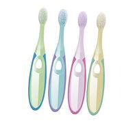 NIYANGLE 4 Pz Spazzolino Da Denti a Setole Morbide Per Bambini Cepillos De Dientes Para Niños Pelliccia Soffice Pennello Per Le Dita Bambino Che Fa i Primi Passi Manico a Pennello Pp