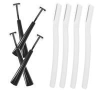 NIYANGLE 4 Set Lamette per Sopracciglia Rasoio per Depilazione Strumento Portatile con Copertura per Domestico e Salone
