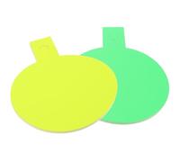 NIYANGLE 40 Etichette Prezzo in Carta Fluorescente Giallo e Verde Cartelli Pubblicitari per Negozi e Supermercati Segnaprezzi Promozionali per Attività Commerciali Confezione da 4