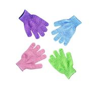 NIYANGLE 4paia Guanti Esfolianti Per Doccia in Scrub Rimozione Morta Elastici Facili Indossare e