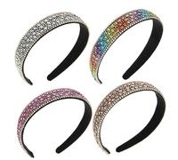 NIYANGLE 4pezzi Cerchietto Semplice Per Cerchietti Delicati Per Copricapo Chic Copricapo Accessorio Per Fascia Per Adatta Corti Lisci Ricci e Mossi Per Quotidiano