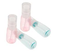 NIYANGLE 4pezzi Flacone Cosmetico da Viaggio Forma di U Contenitori da Viaggio per Lozioni Shampoo Struccanti Flaconi Vuoti Separati per Trasporto Colore Casuale