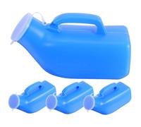 NIYANGLE 4pezzi Orinatoio Portatile Da Viaggio Per Uomo Bottiglia Per Urina Coperchio Anti-rovesciamento Contenitore Portatile in Plastica Per Campeggio Auto Anziani