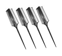 NIYANGLE 4pezzi Pettini Per Styling Dei Spazzola Per Teasing Pettine Coda Di Ratto Spazzola Per Rifinitura e Pettine Per Lucidatura Strumenti Professionali Per Colorazione e Acconciature