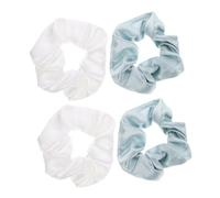 NIYANGLE 4pezzi Scrunchies Elastiche Satin Per Fasce Per Coda Di Cavallo Morbide e Comode Accessori Moda Per Donne Confezione