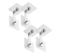 NIYANGLE 4pezzi Tasselli di Sicurezza Adesivi per Mobili in Acciaio Inox e Materiale Acrilico senza Foratura per Tv Cassettiera e Libreria Kit Antiribaltamento per Ragazzo Ragazza Ragazza