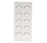 NIYANGLE 5 Paia Ciglia Finte per Esercitarsi Strisce di Ciglia per Manichino per Pratica Regolabili Taglio Adatte per Insegnamento e Allenamento di Applicazione