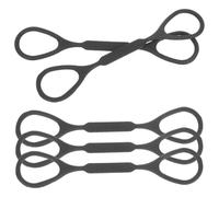 NIYANGLE 5 Pezzi Anelli di Fermaporta in Silicone Nero per Tromba, Flessibili e Compatti, Accessori per Slide Tuning per Strumenti Musicali a Fiato