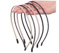 NIYANGLE 5 Pezzi fascia d'epoca fascia per con clip hippie pianura fasce per la moda femminile yoga per ragazze fasce per ragazze donne tessuto Colorato