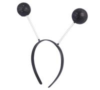NIYANGLE 5 Pezzi Fascia per la palla in schiuma in polvere copricapo con lux hair charms adorn lovable decorazione della fascia per a sfera fascia di moda plastica Black