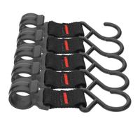 NIYANGLE 5 Pezzi Ganci da Campeggio Resistenti in Plastica Leggera Nastro Facile da Installare per Appendere Attrezzatura da Campeggio in Outdoor