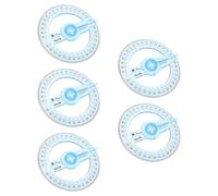 NIYANGLE 5 Pezzi Goniometro in Plastica Leggero Scala Chiara e Braccio Mobile, Strumento Completo per Disegno Tecnico e Uso in Ufficio per Studenti
