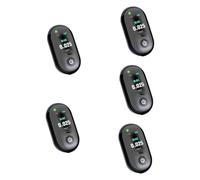 NIYANGLE 5 Pezzi rivelatori Test Keychain personale primo analizzatore del respiro brasonatore elettronico Black