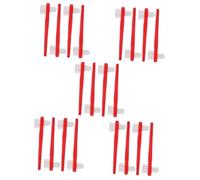 NIYANGLE 5 Set Spazzola Per La Pulizia Della Protesi Setola Spazzolino Adulti B Ditta Cura Della Protesi Spazzola Per Protesi Per La Pulizia Spazzolini Portatili Pp Rosso 4 Pezzi*5