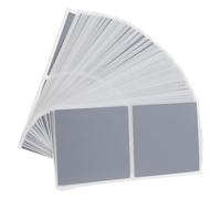 NIYANGLE 50 Pezzi Adesivi Gratta e Gioca in Carta Argento Forte Adesivo Autoadesivo per Biglietti Lotteria e Carte Ricompensa per Progetti Marketing