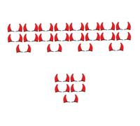 NIYANGLE 50 pezzi Fermagli Corna Diavolo Halloween Clip Leggere E Resistenti Per Costume Cosplay Feste Tema Diavolo