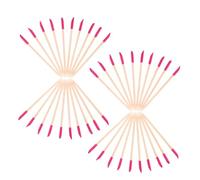 NIYANGLE 50 Pezzi Strumenti per manicure strumenti per unghie te bastoncino per levigare unghie spingi cuticole in legno bastoncini per manicure legno Roseo